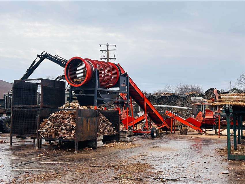 certified firewood provider cuts lumber